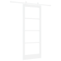 Juego de puerta deslizante  con juego de hardware Blanco 83x211 cm Madera sólida de Pino | Foro24.es | Tu tienda online para hogar, jardín y más Foro24.es