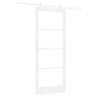 Puerta Corrediza  con Juego de Hardware Blanco 86x211 cm Madera Maciza Pino | Foro24.es | Tu tienda online para hogar, jardín y más Foro24.es