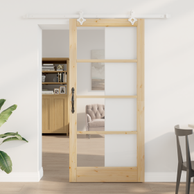Puerta corredera con kit de hardware 93x202 cm