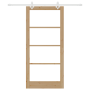 Puerta corredera  con kit de hardware 93x202 cm Madera sólida de pino | Foro24.es | Tu tienda online para hogar, jardín y más Foro24.es