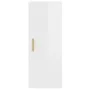 Glänzend weißer Wandschrank aus Sperrholz, 34,5 x 34 x 90 cm von vidaXL, Regale und Regale - Ref: Foro24-812435, Preis: 51,50...