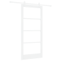 Juego de puerta corredera  con herrajes Blanco 93x202 cm Madera maciza de pino | Foro24.es | Tu tienda online para hogar, jardín y más Foro24.es