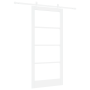 Juego de puerta corredera  con herrajes Blanco 93x202 cm Madera maciza de pino | Foro24.es | Tu tienda online para hogar, jardín y más Foro24.es