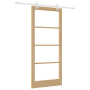 Juego de Puerta Corredera  con Hardware 93x211 cm Madera Maciza de Pino | Foro24.es | Tu tienda online para hogar, jardín y más Foro24.es