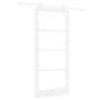 Puerta Corrediza  con Juego de Hardware Blanca 93x211 cm Madera Sólida de Pino | Foro24.es | Tu tienda online para hogar, jardín y más Foro24.es