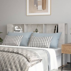Mueble cabecero gris hormigón 180x18,5x104,5 cm de vidaXL, Cabeceros y pies de cama - Ref: Foro24-811947, Precio: 73,37 €, De...