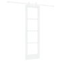 Puerta Deslizante  con Juego de Hardware Blanca 61x198.5 cm Madera Maciza de Pino | Foro24.es | Tu tienda online para hogar, jardín y más Foro24.es