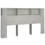 Mueble cabecero gris hormigón 180x18,5x104,5 cm de vidaXL, Cabeceros y pies de cama - Ref: Foro24-811947, Precio: 71,32 €, De...