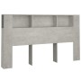Mueble cabecero gris hormigón 180x18,5x104,5 cm de vidaXL, Cabeceros y pies de cama - Ref: Foro24-811947, Precio: 73,37 €, De...