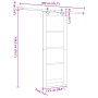 Juego de Puertas Corredizas  con Hardware 73.5x198.5 cm de Madera Sólida de Pino | Foro24.es | Tu tienda online para hogar, jardín y más Foro24.es