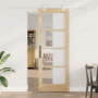 Puerta Corrediza  con Juego de Hardware 78x211 cm Madera Maciza de Pino | Foro24.es | Tu tienda online para hogar, jardín y más Foro24.es