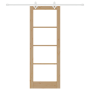 Puerta Corrediza  con Juego de Hardware 78x211 cm Madera Maciza de Pino | Foro24.es | Tu tienda online para hogar, jardín y más Foro24.es