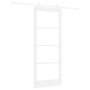 Juego de Puertas Correderas  con Hardware Blanco 83x202 cm Madera Maciza de Pino | Foro24.es | Tu tienda online para hogar, jardín y más Foro24.es