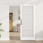 Juego de Puertas Correderas  con Hardware Blanco 83x202 cm Madera Maciza de Pino | Foro24.es | Tu tienda online para hogar, jardín y más Foro24.es