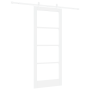 Juego de Puertas Correderas  con Hardware Blanco 83x202 cm Madera Maciza de Pino | Foro24.es | Tu tienda online para hogar, jardín y más Foro24.es