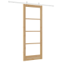 Juego de puerta corredera  con juego de hardware 83x211 cm madera maciza de pino | Foro24.es | Tu tienda online para hogar, jardín y más Foro24.es