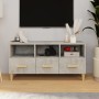Mueble de TV madera de ingeniería gris hormigón 102x36x50 cm de vidaXL, Muebles TV - Ref: Foro24-812604, Precio: 69,96 €
