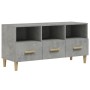 Betongrauer TV-Schrank aus Holzwerkstoff, 102 x 36 x 50 cm von vidaXL, TV-Möbel - Ref: Foro24-812604, Preis: 70,05 €, Rabatt: %