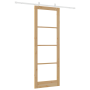 Conjunto de Puerta Corredera  con Hardware 83x232 cm Madera Maciza Pino | Foro24.es | Tu tienda online para hogar, jardín y más Foro24.es