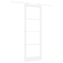 Puerta Deslizante  con Juego de Hardware Blanco 83x232 cm de Madera Maciza de Pino | Foro24.es | Tu tienda online para hogar, jardín y más Foro24.es