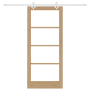 Conjunto de Puertas Correderas  con Hardware 86x198.5 cm Madera Maciza Pino | Foro24.es | Tu tienda online para hogar, jardín y más Foro24.es