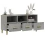 Concrete gray engineered wood TV cabinet 102x36x50 cm by vidaXL, TV Furniture - Ref: Foro24-812604, Price: 69,20 €, Discount: %