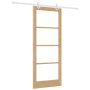 Puerta corrediza  con hardware 86x211 cm Madera maciza de pino | Foro24.es | Tu tienda online para hogar, jardín y más Foro24.es