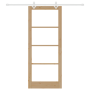 Puerta corrediza  con hardware 86x211 cm Madera maciza de pino | Foro24.es | Tu tienda online para hogar, jardín y más Foro24.es