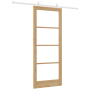 Puerta corrediza  con hardware 86x211 cm Madera maciza de pino | Foro24.es | Tu tienda online para hogar, jardín y más Foro24.es