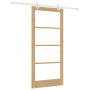 Puerta Corredera  con Hardware 93x202 cm Madera Maciza de Pino | Foro24.es | Tu tienda online para hogar, jardín y más Foro24.es