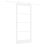 Puerta corredera  con conjunto de hardware Blanco 93x202 cm Madera Maciza de Pino | Foro24.es | Tu tienda online para hogar, jardín y más Foro24.es