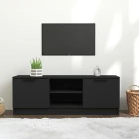 Schwarzer TV-Schrank aus Sperrholz, 102 x 35 x 36,5 cm von vidaXL, TV-Möbel - Ref: Foro24-811512, Preis: 73,13 €, Rabatt: %