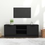 Mueble de TV madera contrachapada negro 102x35x36,5 cm de vidaXL, Muebles TV - Ref: Foro24-811512, Precio: 77,42 €, Descuento: %