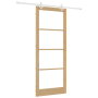 Juego de Puerta Corredera  con Hardware 93x232 cm Madera Maciza de Pino | Foro24.es | Tu tienda online para hogar, jardín y más Foro24.es