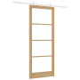 Juego de Puerta Corredera  con Hardware 93x232 cm Madera Maciza de Pino | Foro24.es | Tu tienda online para hogar, jardín y más Foro24.es