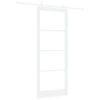 Juego de puerta deslizante  con set de hardware blanco 93x232 cm de madera maciza de pino | Foro24.es | Tu tienda online para hogar, jardín y más Foro24.es