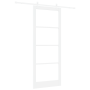 Juego de puerta deslizante  con set de hardware blanco 93x232 cm de madera maciza de pino | Foro24.es | Tu tienda online para hogar, jardín y más Foro24.es