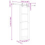 Puerta Deslizante  con Juego de Herrajes Blanca 61x198.5 cm de Madera Maciza de Pino | Foro24.es | Tu tienda online para hogar, jardín y más Foro24.es