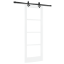 Puerta corredera  con kit de hardware Blanca 73.5x198.5 cm Madera maciza de pino | Foro24.es | Tu tienda online para hogar, jardín y más Foro24.es
