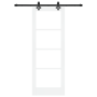 Puerta corredera  con kit de hardware Blanca 73.5x198.5 cm Madera maciza de pino | Foro24.es | Tu tienda online para hogar, jardín y más Foro24.es
