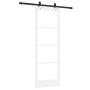 Puerta corredera  con kit de hardware Blanca 73.5x198.5 cm Madera maciza de pino | Foro24.es | Tu tienda online para hogar, jardín y más Foro24.es