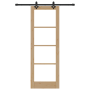 Juego de Puerta Corredera  con Hardware 73.5x211 cm Madera Maciza de Pino | Foro24.es | Tu tienda online para hogar, jardín y más Foro24.es