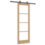 Juego de Puerta Corredera  con Hardware 73.5x211 cm Madera Maciza de Pino | Foro24.es | Tu tienda online para hogar, jardín y más Foro24.es