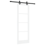 Puerta Deslizante  con Juego de Hardware Blanco 73.5x211 cm de Madera Maciza de Pino | Foro24.es | Tu tienda online para hogar, jardín y más Foro24.es