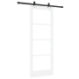 Puerta Deslizante  con Kit de Herrajes Blanca 78x202 cm Madera Maciza de Pino | Foro24.es | Tu tienda online para hogar, jardín y más Foro24.es