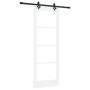 Puerta Corrediza con Hardware Blanca 78x211 cm de Madera Sólida de Pino | Foro24.es | Tu tienda online para hogar, jardín y más Foro24.es