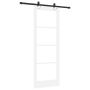 Puerta Corrediza con Hardware Blanca 78x211 cm de Madera Sólida de Pino | Foro24.es | Tu tienda online para hogar, jardín y más Foro24.es