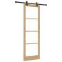 Puerta Deslizante  con Juego de Hardware 78x232 cm Madera Maciza de Pino | Foro24.es | Tu tienda online para hogar, jardín y más Foro24.es