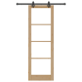 Puerta Deslizante  con Juego de Hardware 78x232 cm Madera Maciza de Pino | Foro24.es | Tu tienda online para hogar, jardín y más Foro24.es