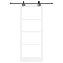 Puerta Deslizante  con Juego de Hardware Blanca 83x202 cm Madera Sólida de Pino | Foro24.es | Tu tienda online para hogar, jardín y más Foro24.es